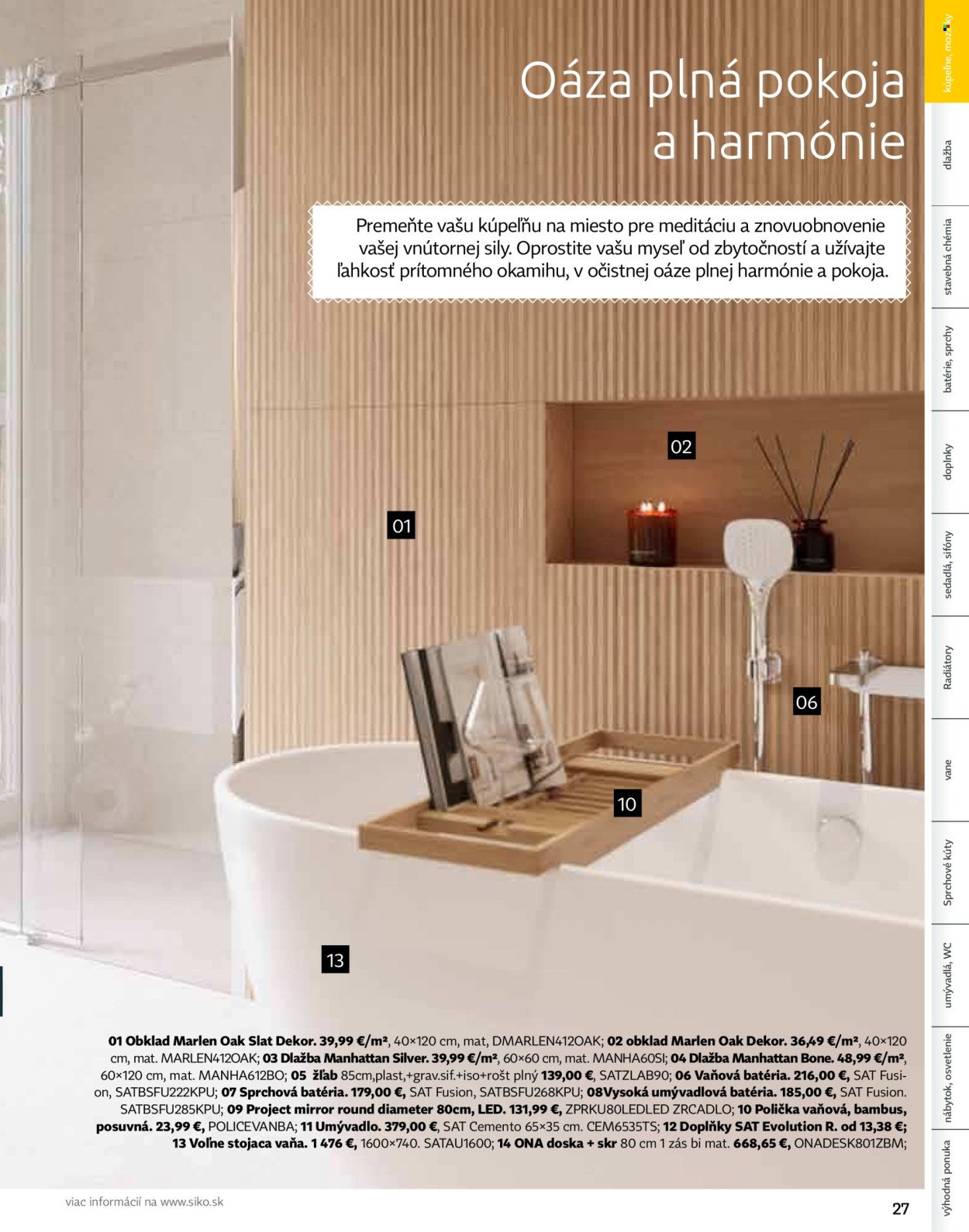 SIKO leták - Kúpeľne 2025/2026 (2025-09-07) | 27