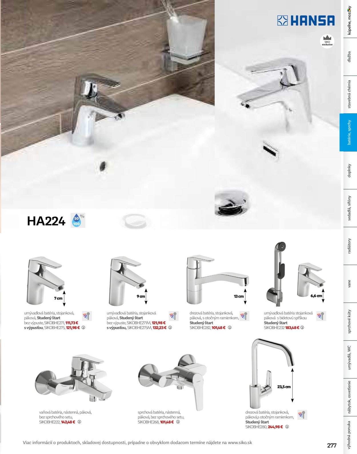 SIKO leták - Kúpeľne 2025/2026 (2025-09-07) | 277