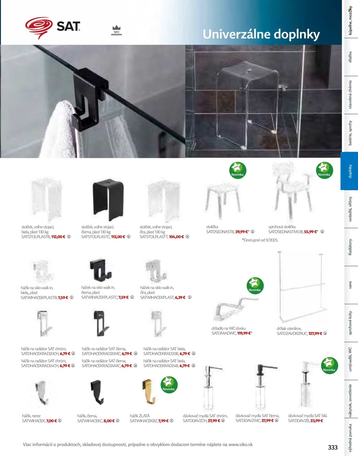 SIKO leták - Kúpeľne 2025/2026 (2025-09-07) | 333