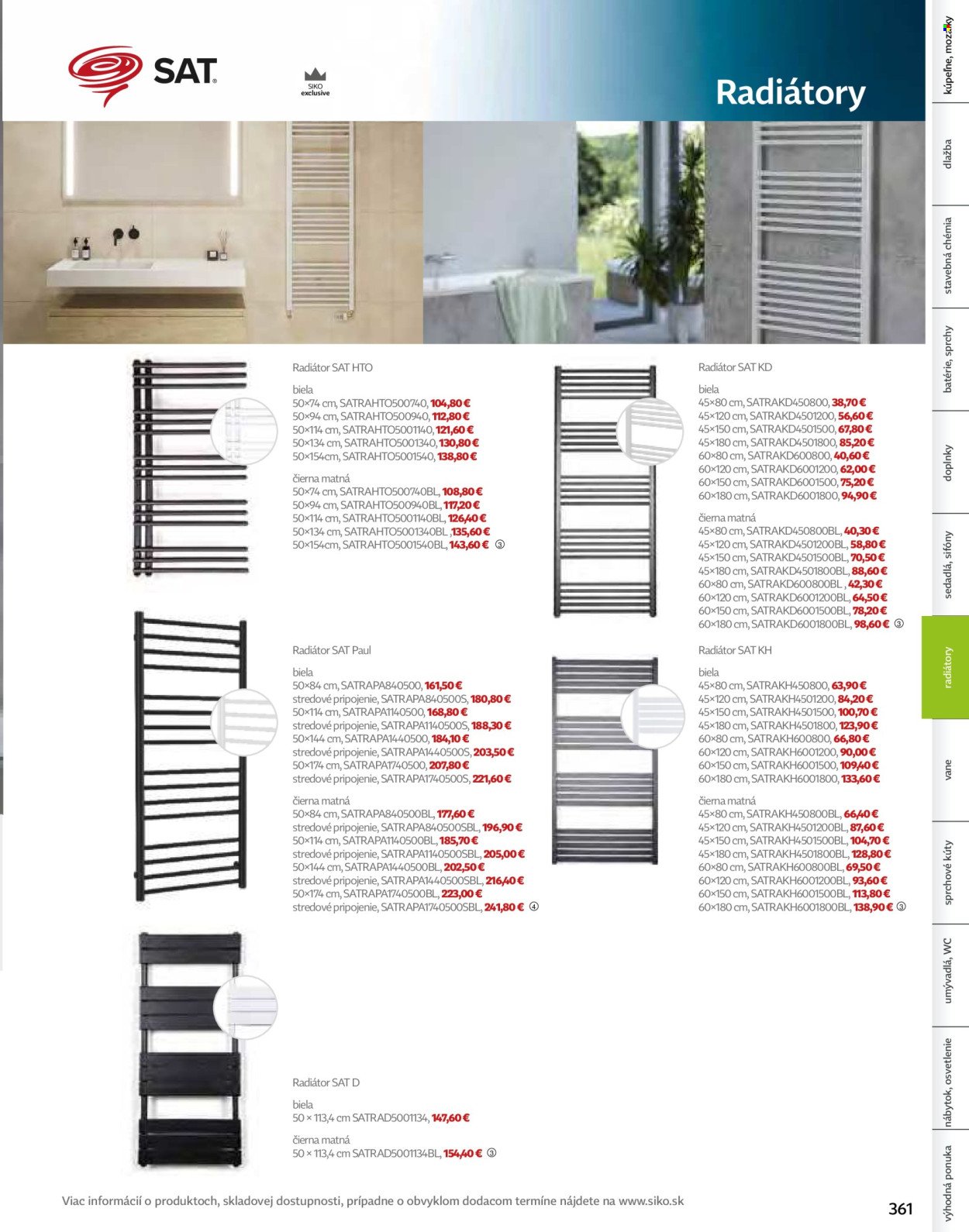 SIKO leták - Kúpeľne 2025/2026 (2025-09-07) | 361