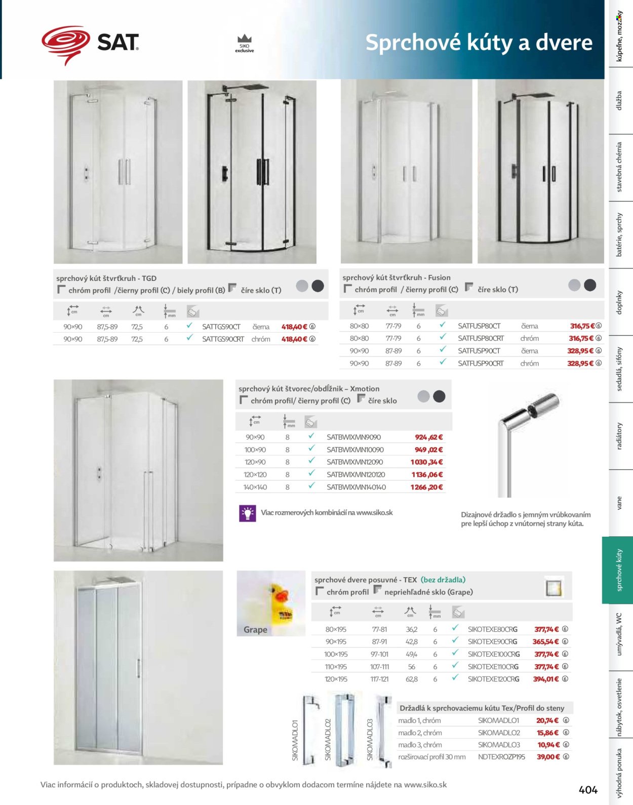 SIKO leták - Kúpeľne 2025/2026 (2025-09-07) | 405