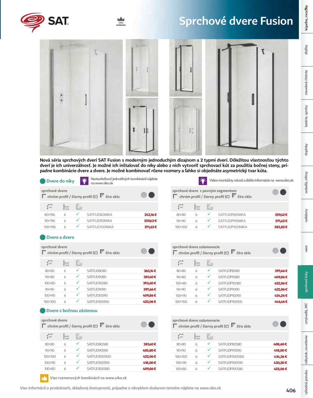 SIKO leták - Kúpeľne 2025/2026 (2025-09-07) | 407