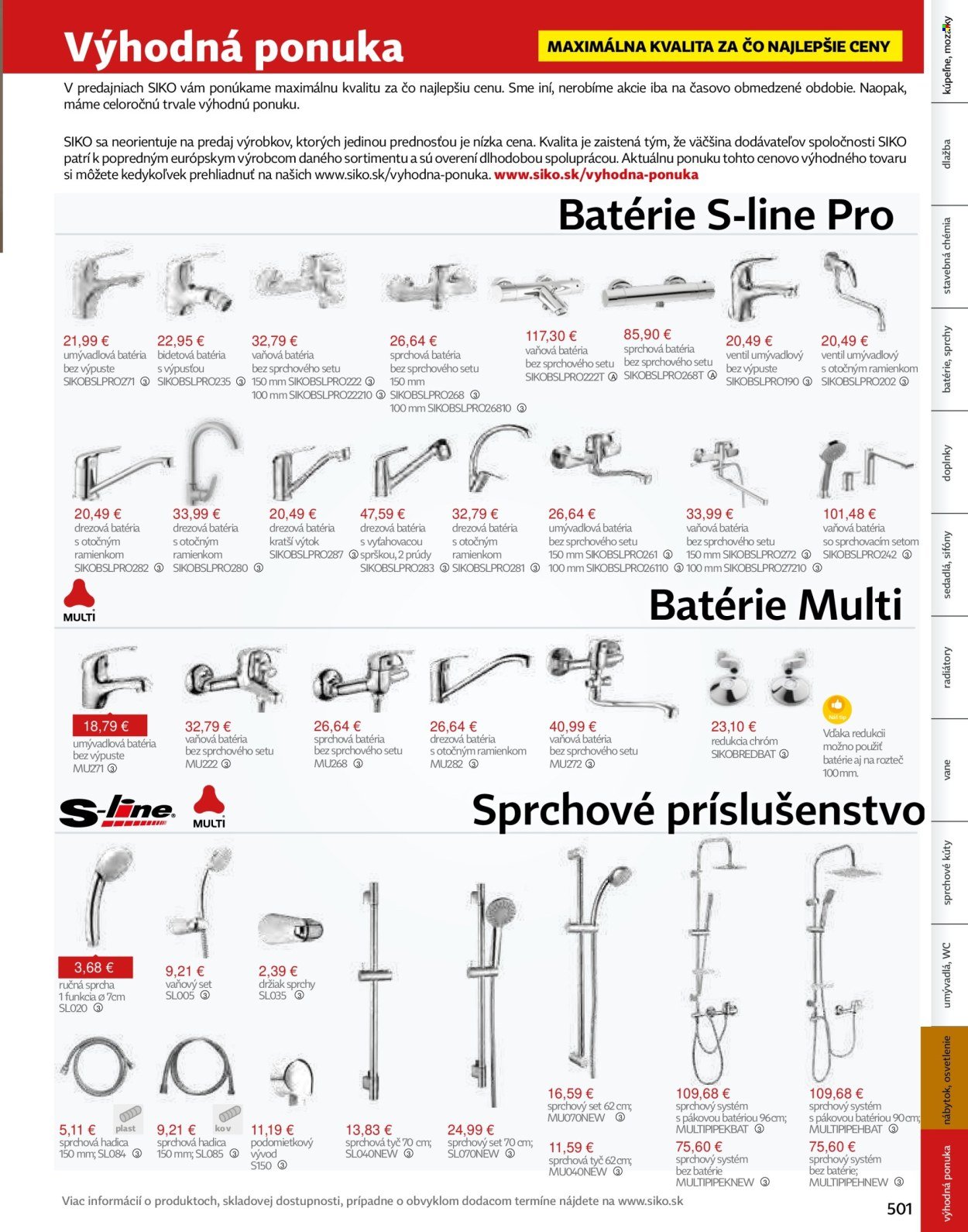 SIKO leták - Kúpeľne 2025/2026 (2025-09-07) | 501