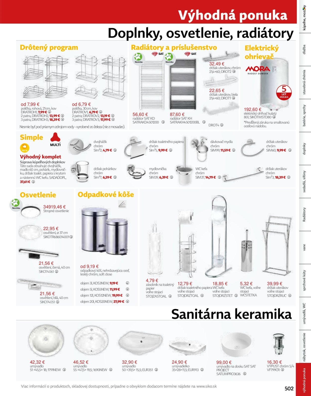 SIKO leták - Kúpeľne 2025/2026 (2025-09-07) | 503