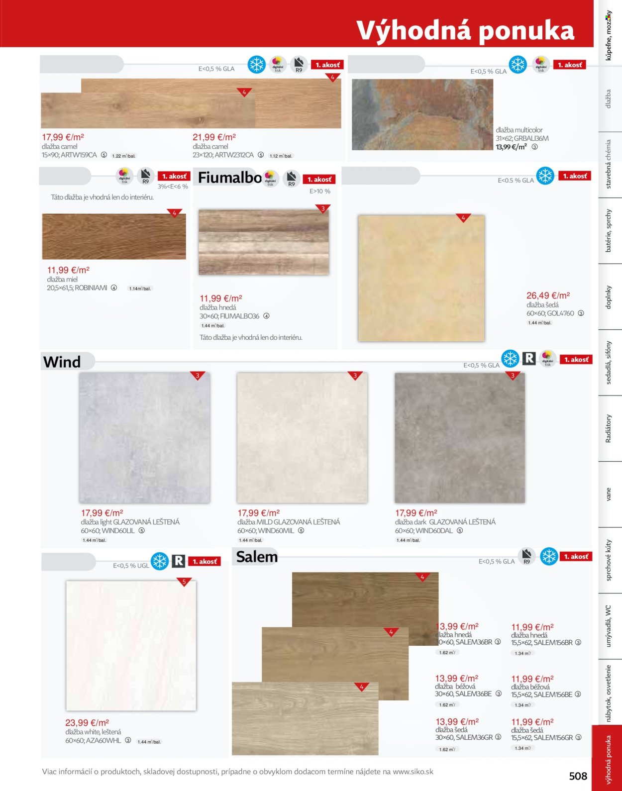 SIKO leták - Kúpeľne 2025/2026 (2025-09-07) | 509