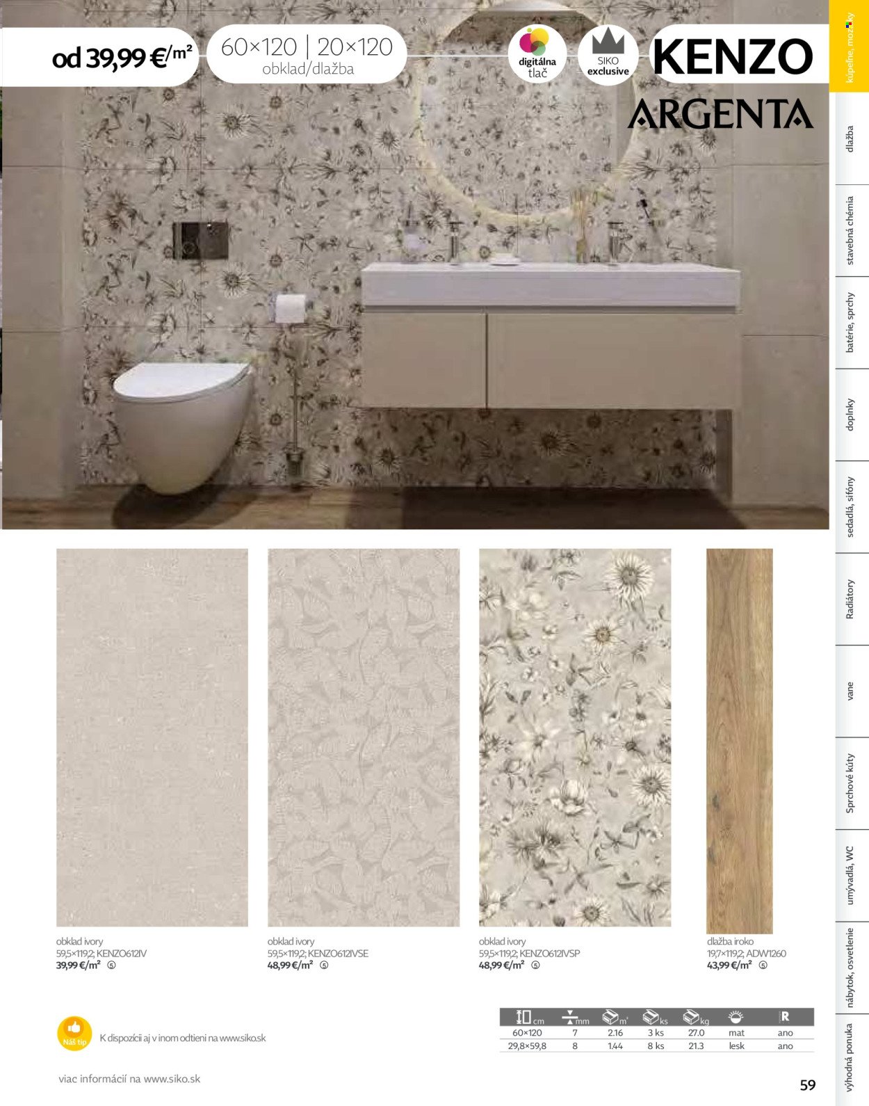 SIKO leták - Kúpeľne 2025/2026 (2025-09-07) | 59