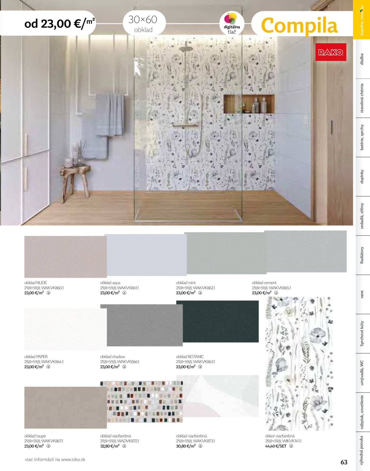 SIKO leták - Kúpeľne 2025/2026 (2025-09-07) | 63