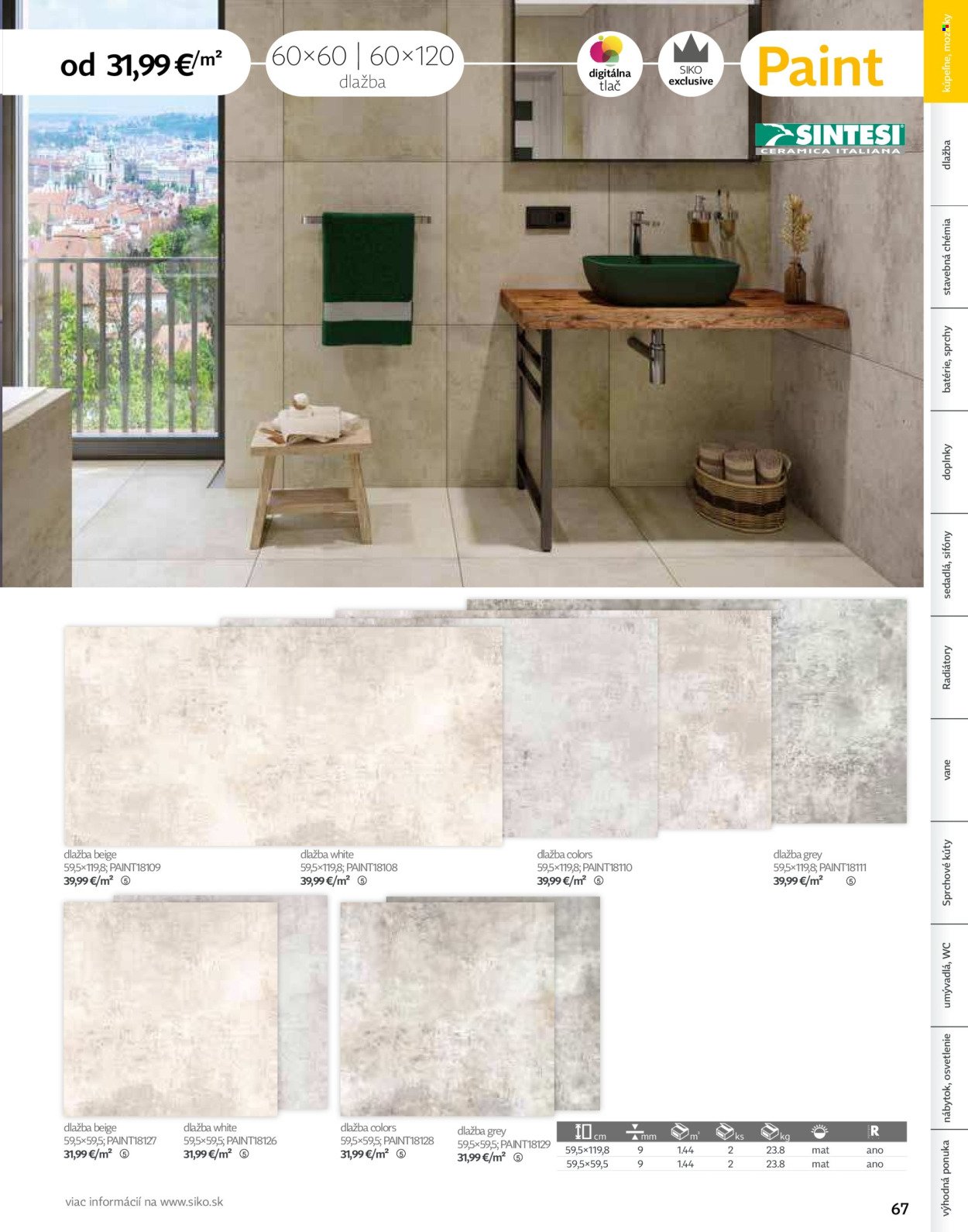 SIKO leták - Kúpeľne 2025/2026 (2025-09-07) | 67