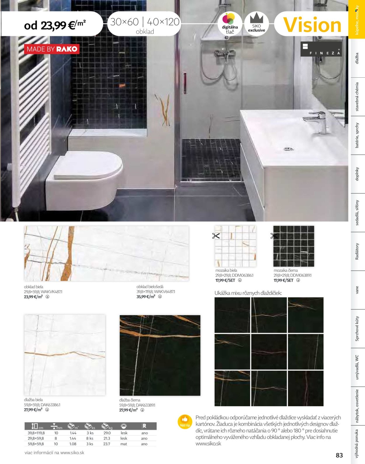 SIKO leták - Kúpeľne 2025/2026 (2025-09-07) | 83