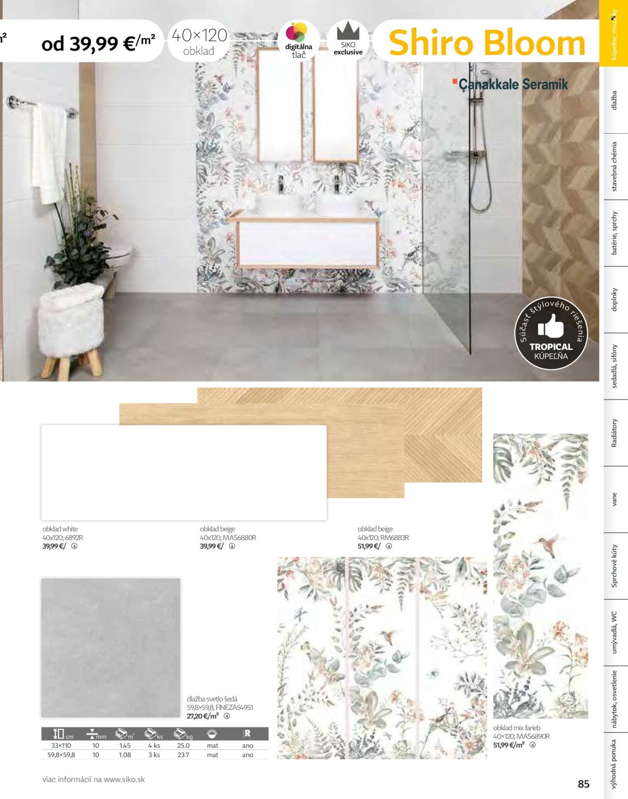 SIKO leták - Kúpeľne 2025/2026 (2025-09-07) | 85