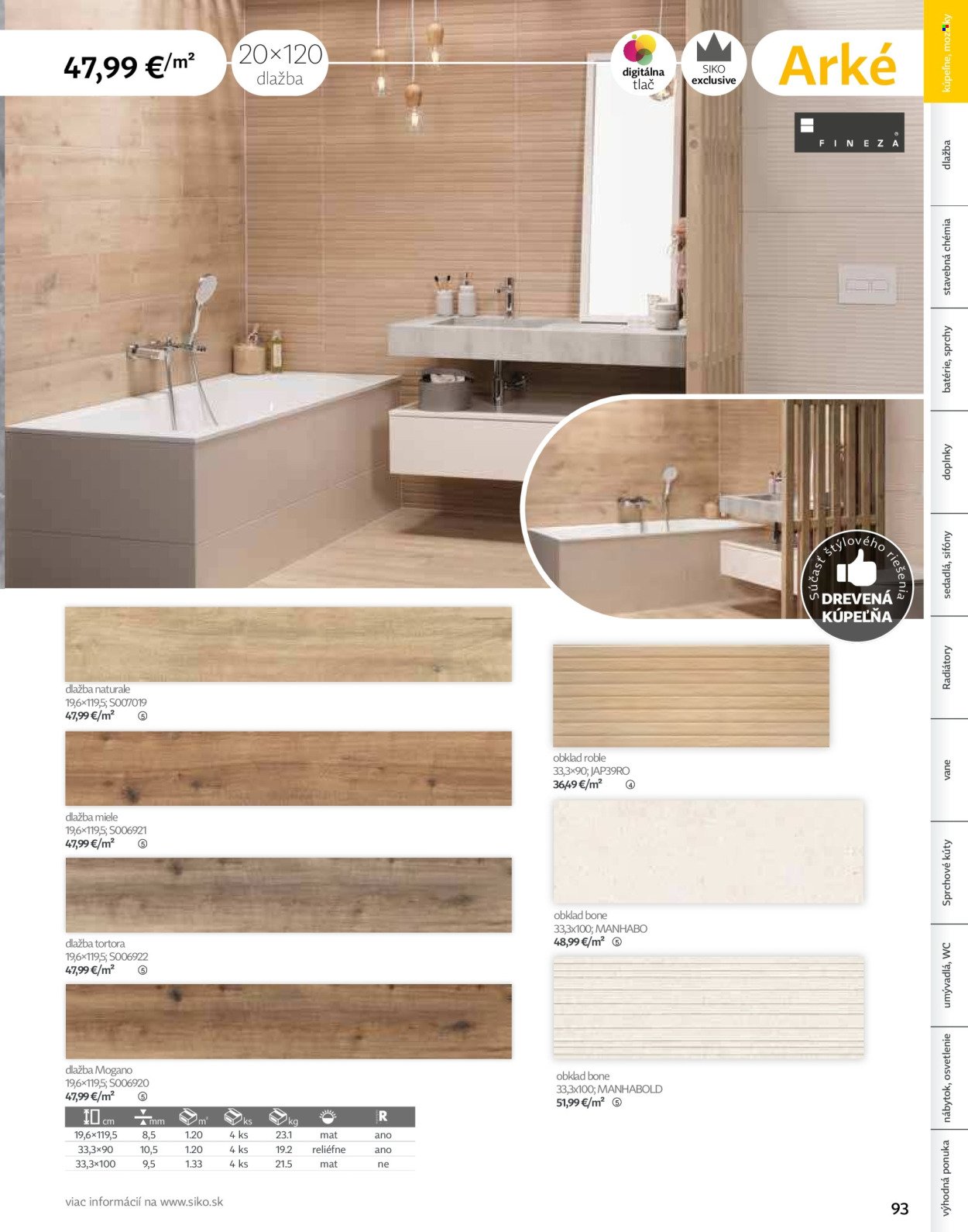 SIKO leták - Kúpeľne 2025/2026 (2025-09-07) | 93