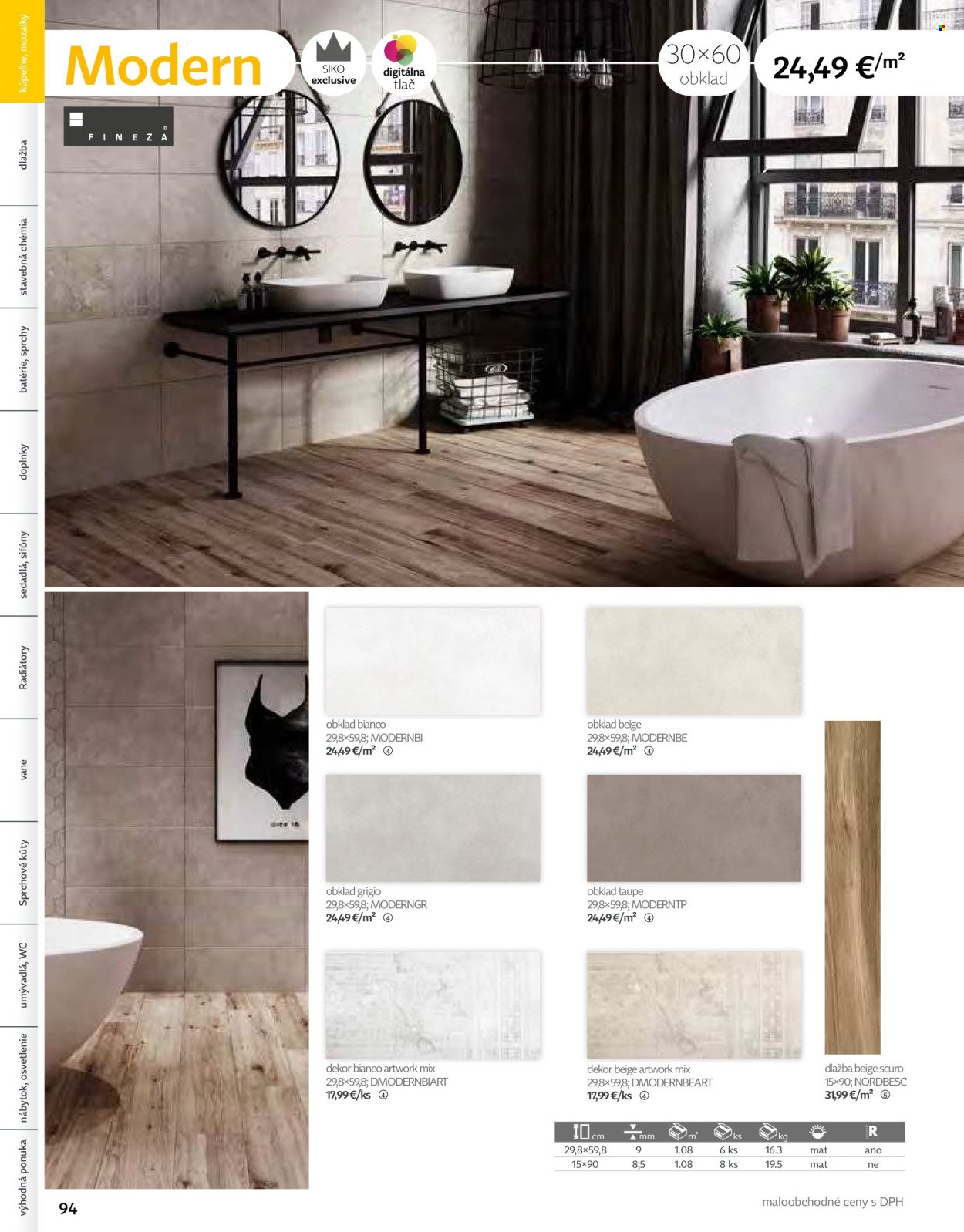 SIKO leták - Kúpeľne 2025/2026 (2025-09-07) | 94