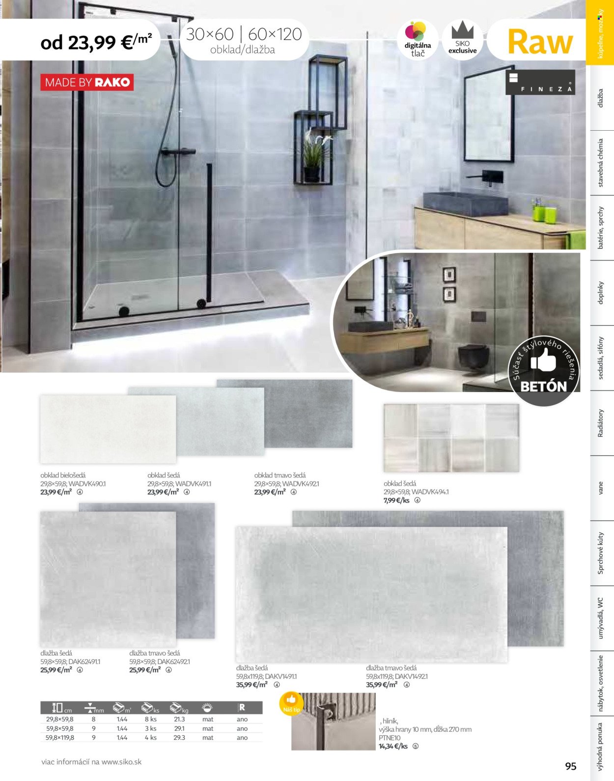 SIKO leták - Kúpeľne 2025/2026 (2025-09-07) | 95