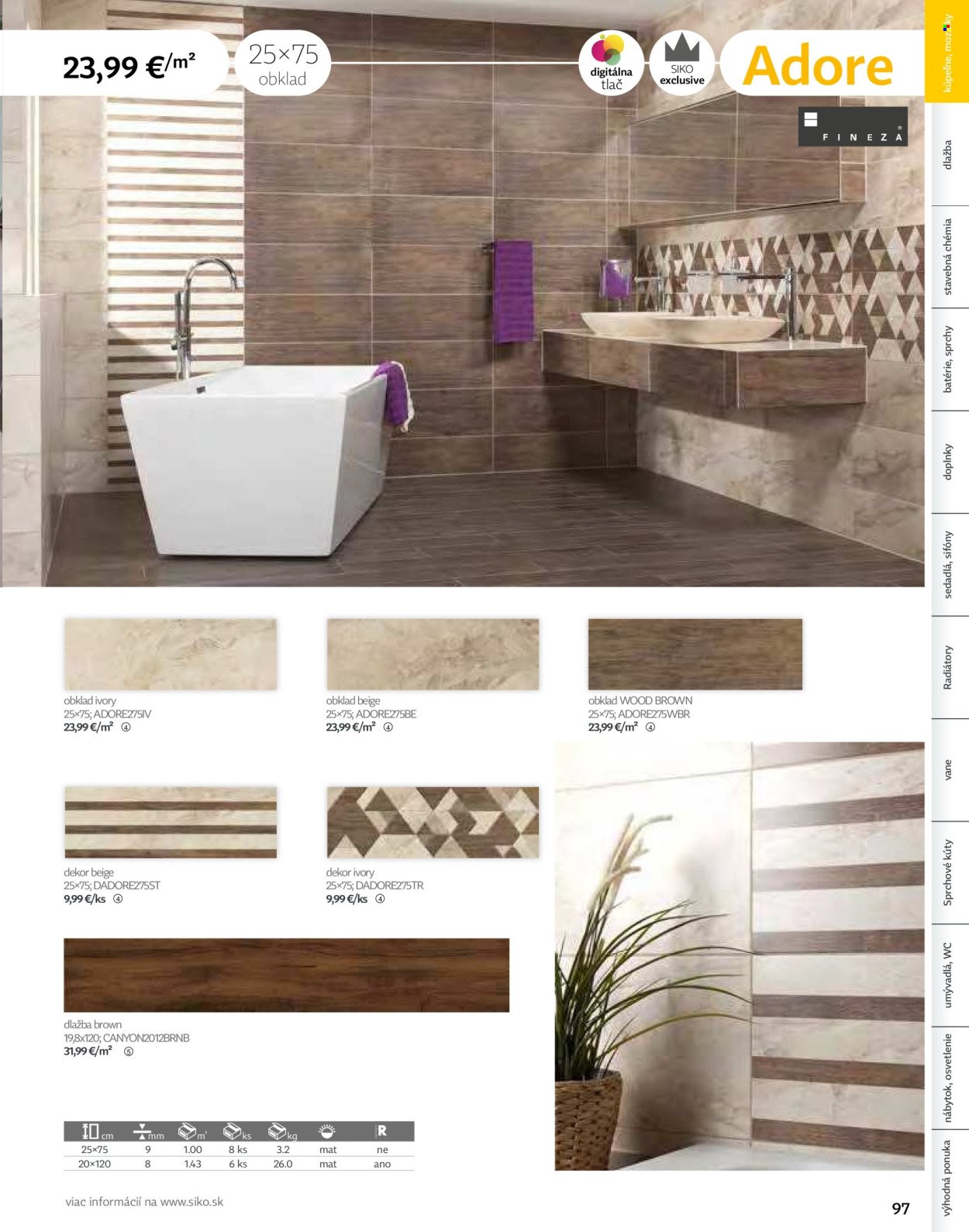 SIKO leták - Kúpeľne 2025/2026 (2025-09-07) | 97