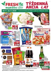 FRESH leták - Týždenná akcia FRESH Plus (2025-11-20 - 2025-11-26)