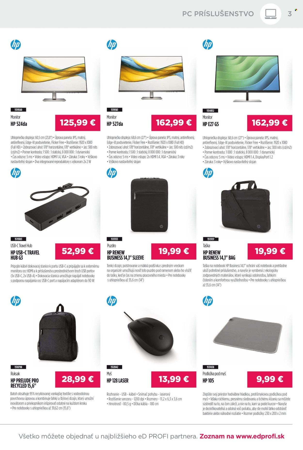 ED PROFI leták - Od pondelka 1.12.2025 (2025-12-01 - 2025-12-31) | 3
