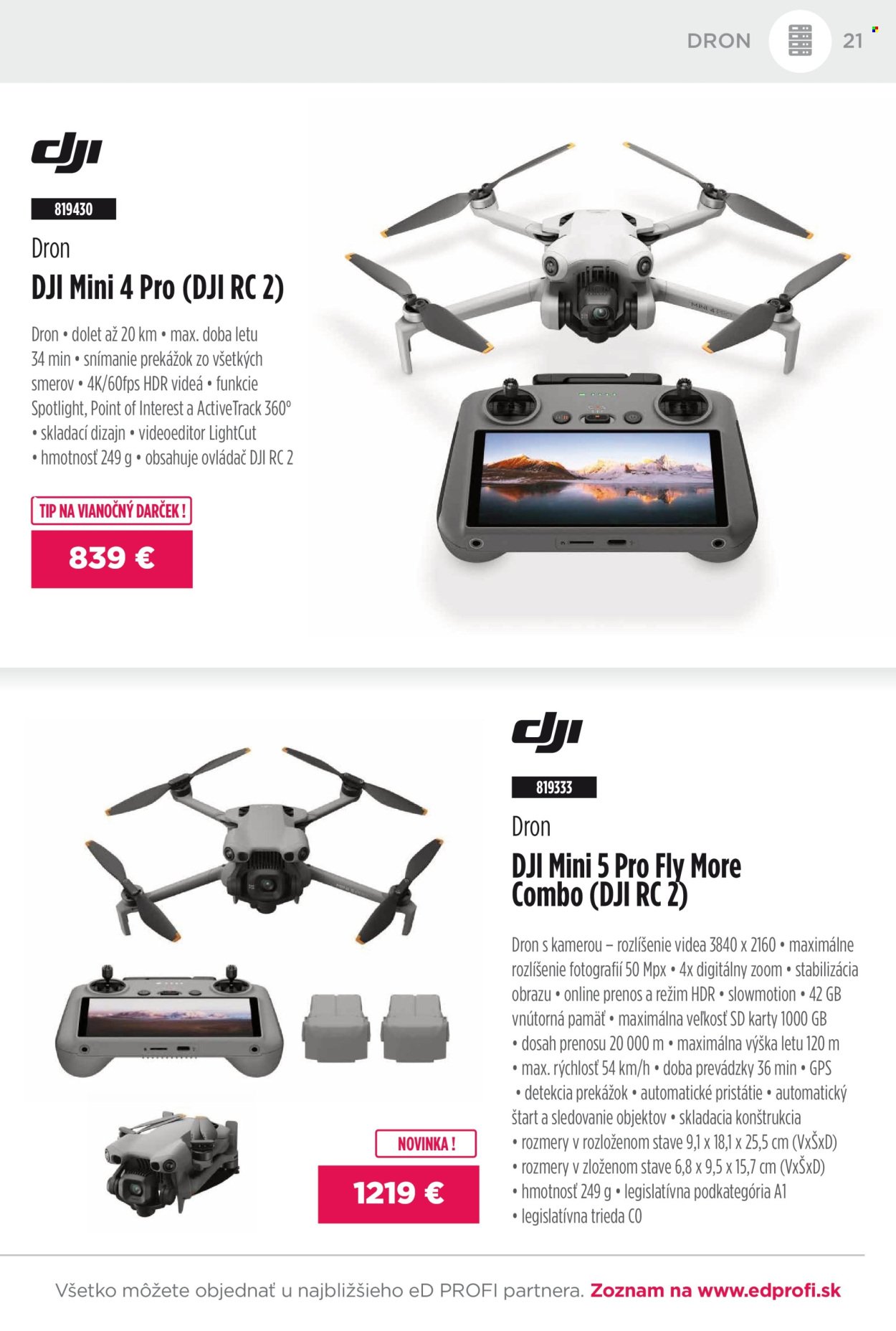 ED PROFI leták - Od pondelka 1.12.2025 (2025-12-01 - 2025-12-31) | 21