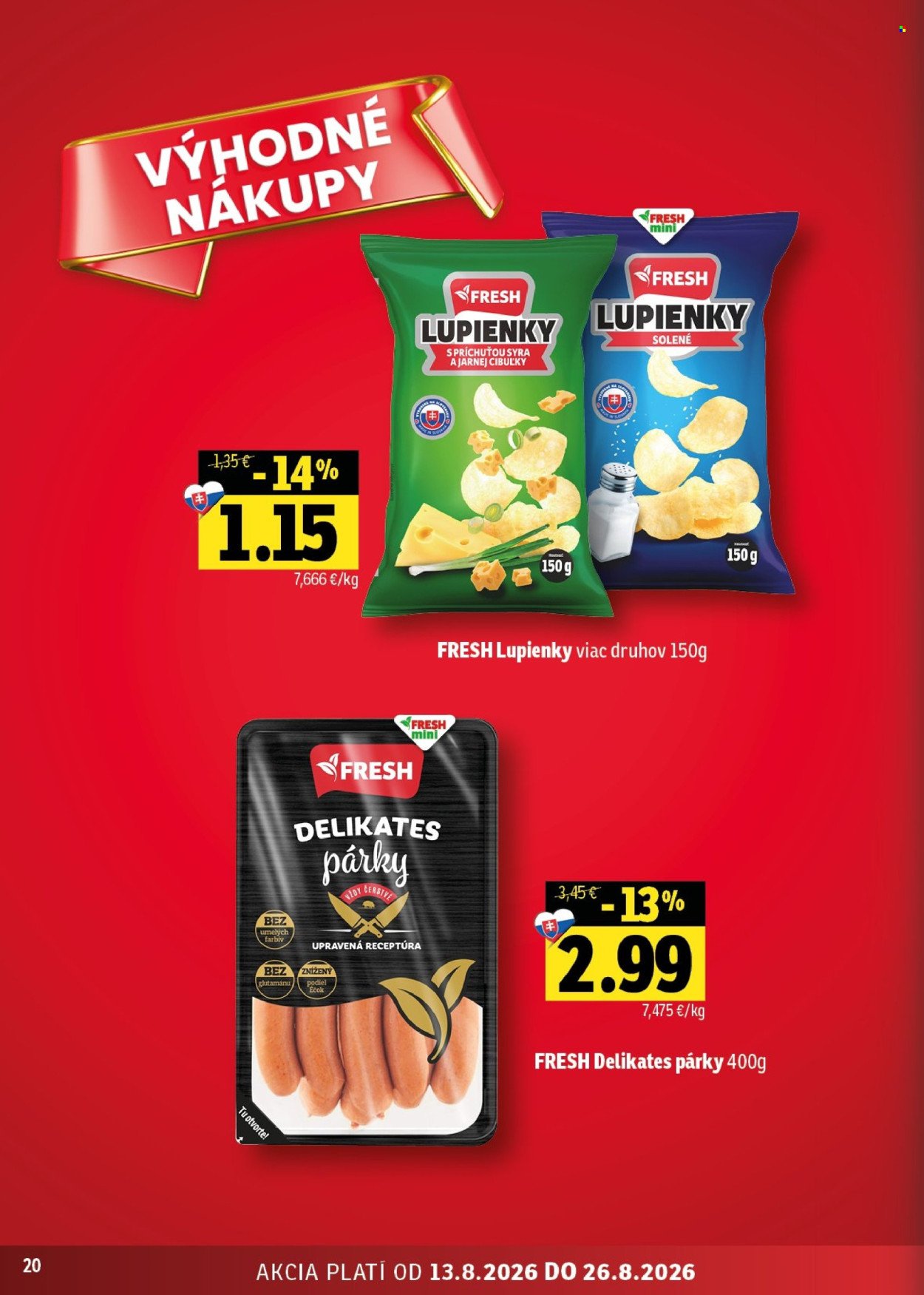 FRESH leták - Stredné a západné Slovensko