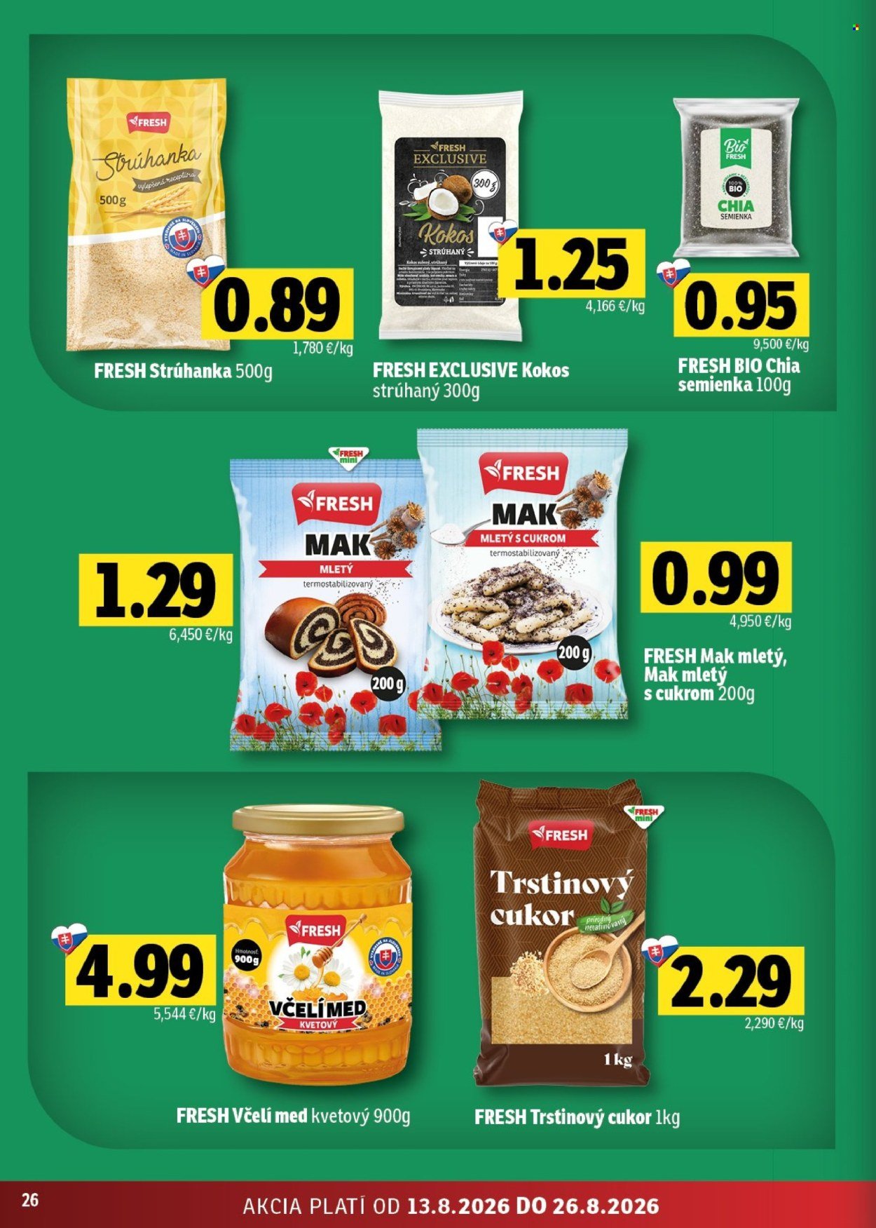 FRESH leták - Stredné a západné Slovensko