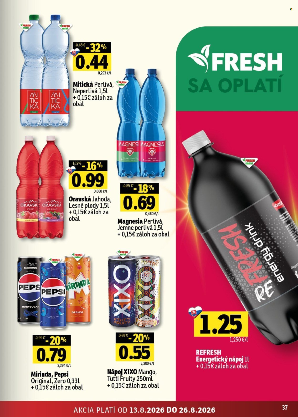 FRESH leták - Stredné a západné Slovensko