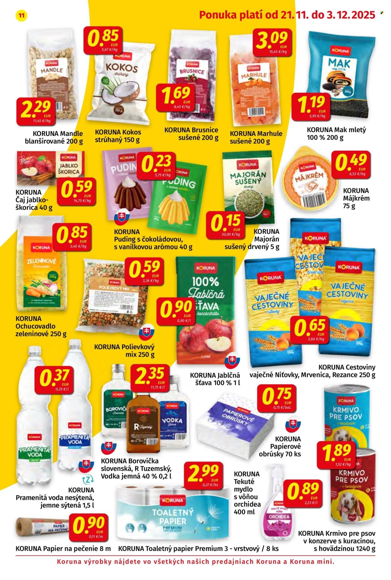 POTRAVINY KORUNA leták - Od piatka 21.11.2025 (2025-11-21 - 2025-12-03) | 11