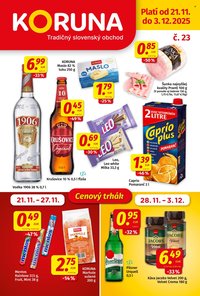 POTRAVINY KORUNA leták - Od piatka 21.11.2025 (2025-11-21 - 2025-12-03)