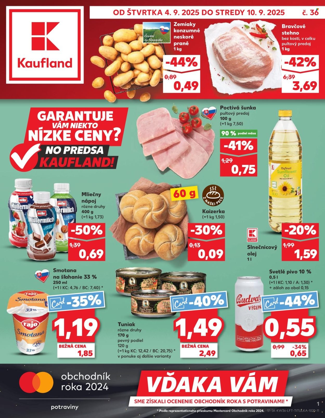 KAUFLAND leták - Od štvrtka 4.9.2025 (2025-09-04 - 2025-09-10) | 1