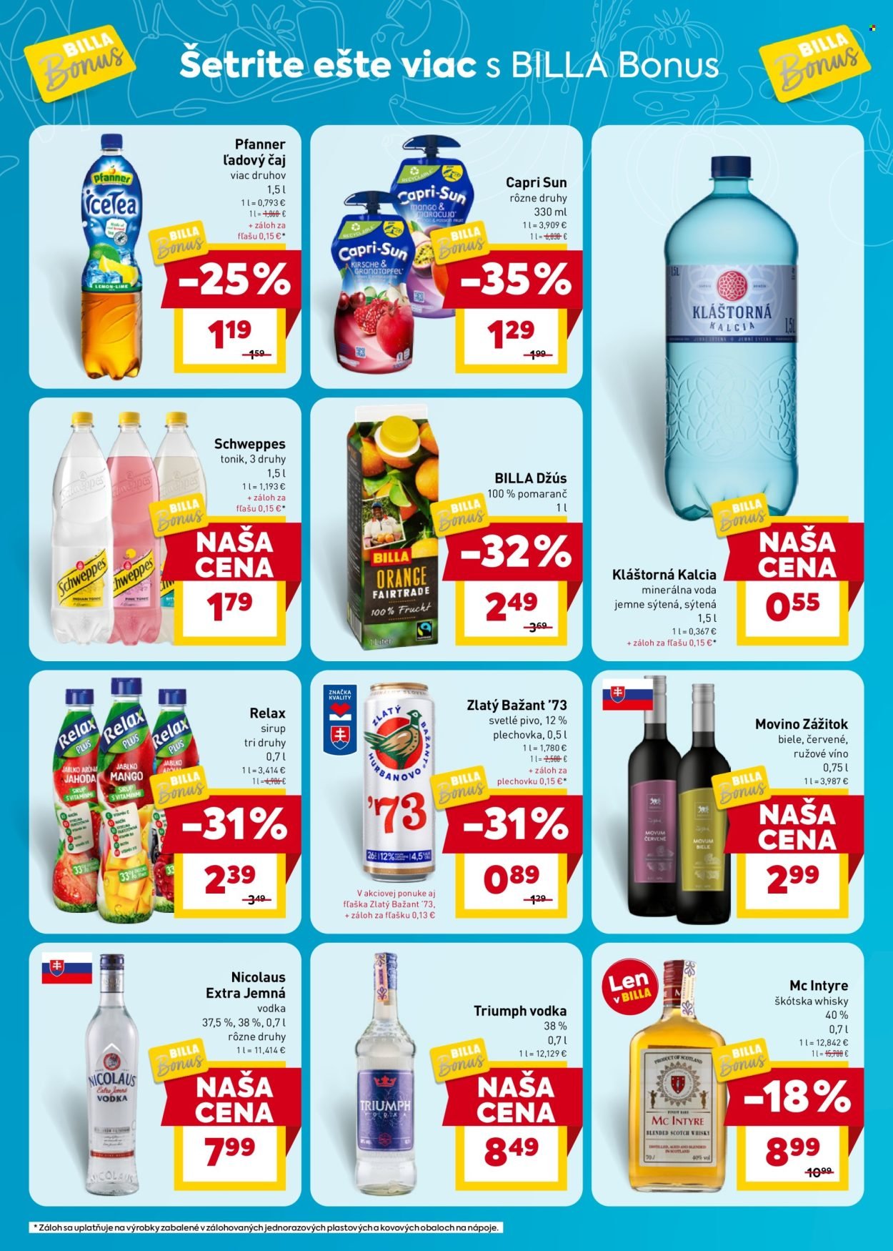BILLA leták - Bonus leták