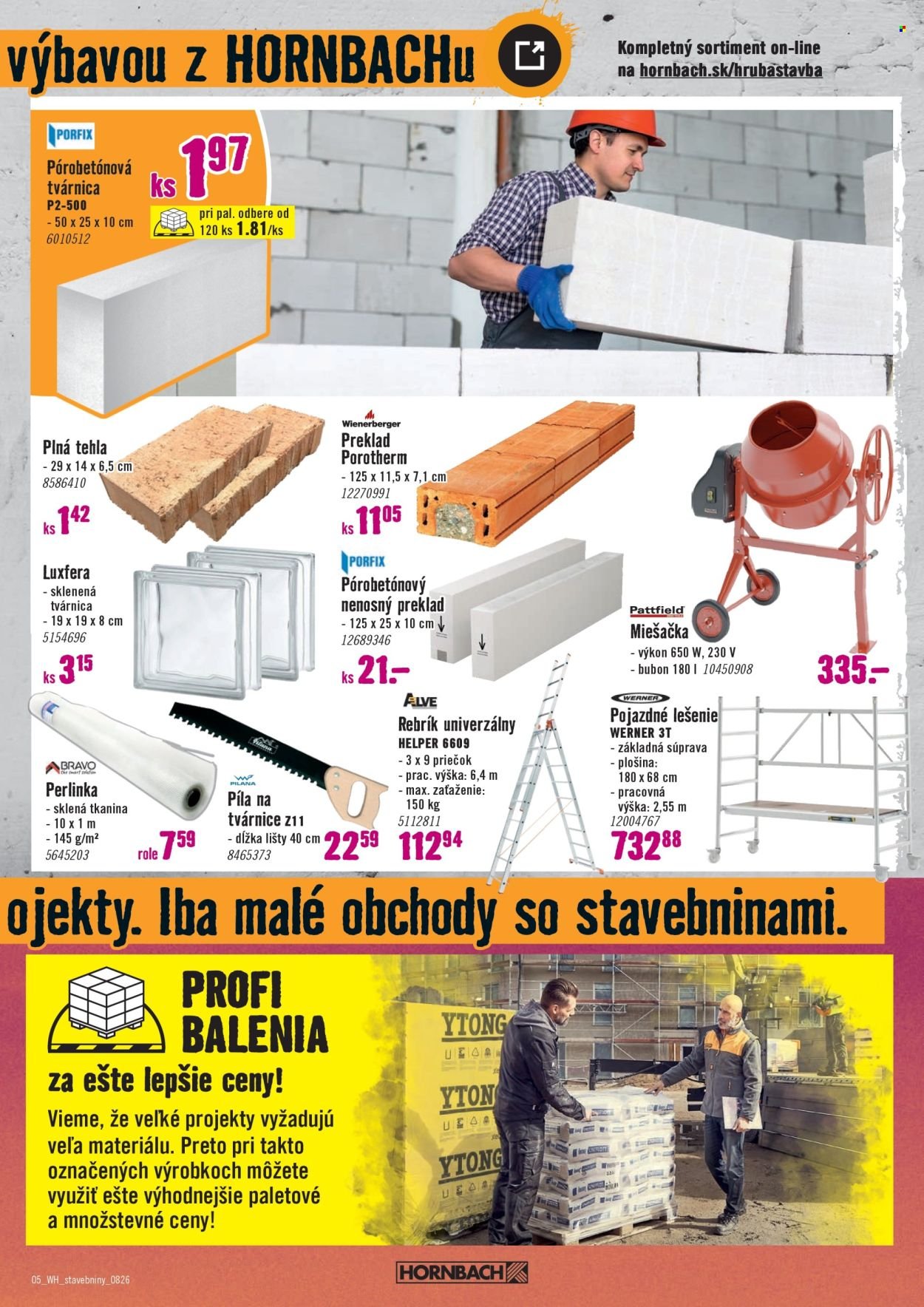 HORNBACH leták - Váš ďalší projekt - Stavebniny