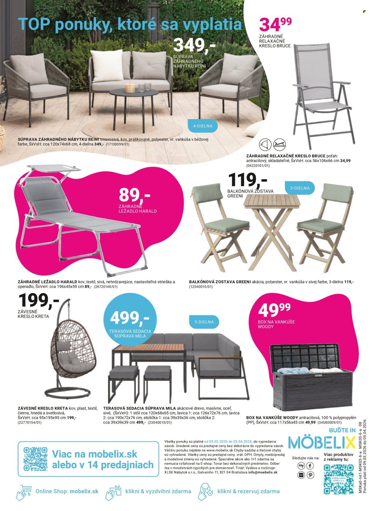MÖBELIX leták - Nový look záhrady dostupný všetkým (2026-03-09 - 2026-04-05) | 8