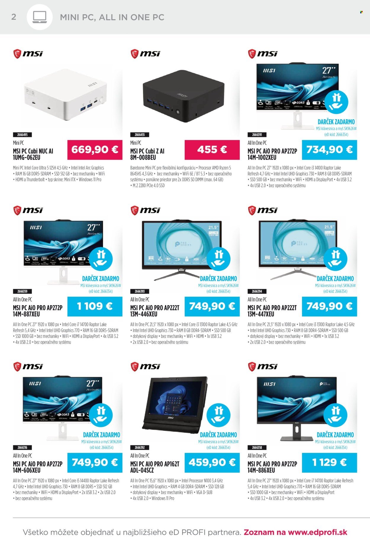 ED PROFI leták - Od nedele 1.2.2026 (2026-02-01 - 2026-02-28) | 2