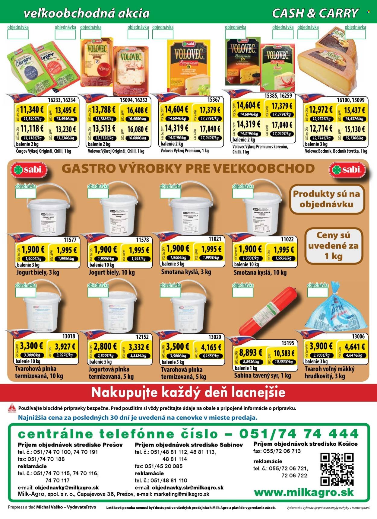 MILK AGRO leták - Cash & Carry