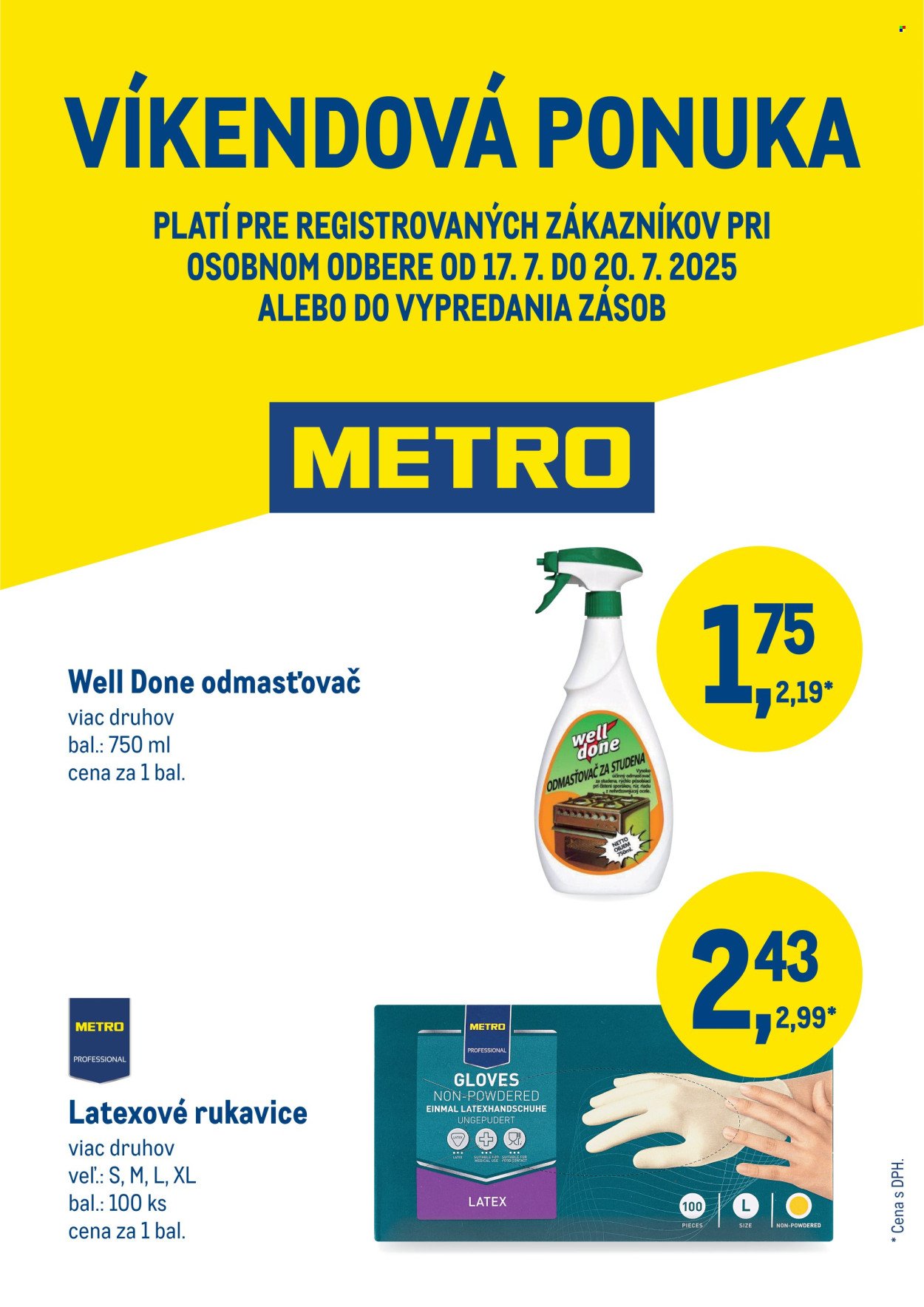 METRO leták - Víkendová ponuka (2025-07-17 - 2025-07-20) | 1