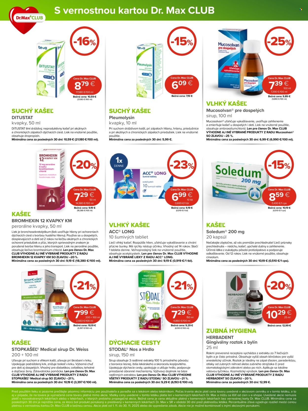 DR. MAX leták - Od soboty 1.11.2025 (2025-11-01 - 2025-11-30) | 4