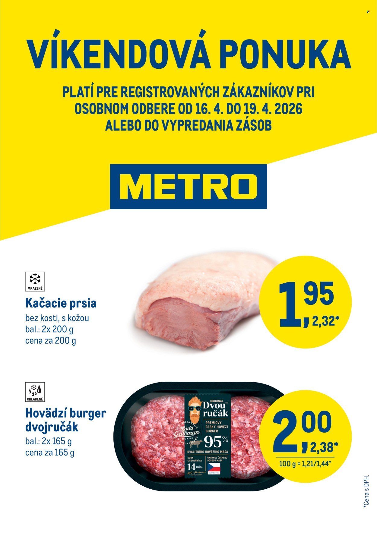 METRO leták - Víkendová ponuka (2026-04-16 - 2026-04-19) | 1
