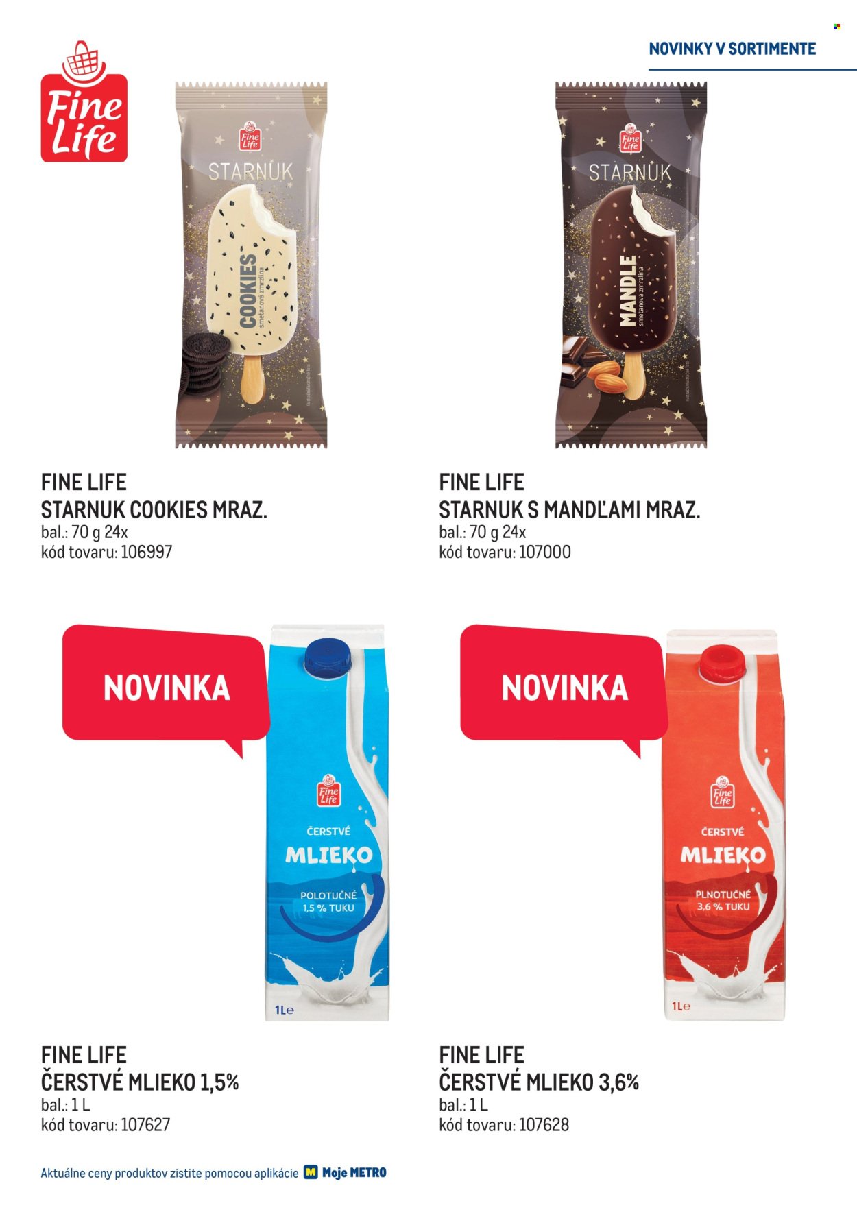 METRO leták - Novinky v sortimente vlastných značiek