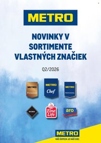 METRO leták - Novinky v sortimente vlastných značiek