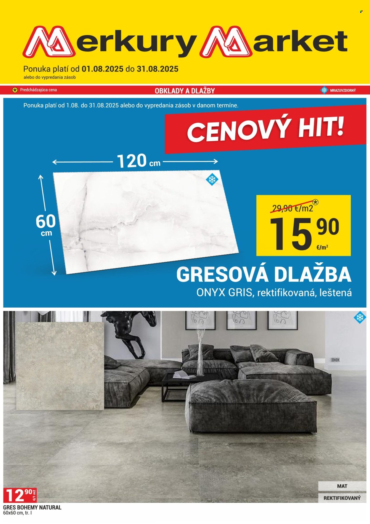 MERKURY MARKET leták - CENOVÝ HIT! (2025-08-01 - 2025-08-31) | 1