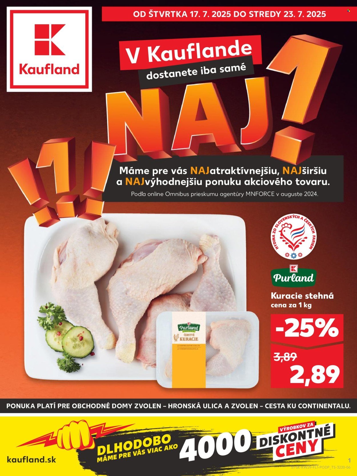 KAUFLAND leták - NAJ! (2025-07-17 - 2025-07-23) | 1