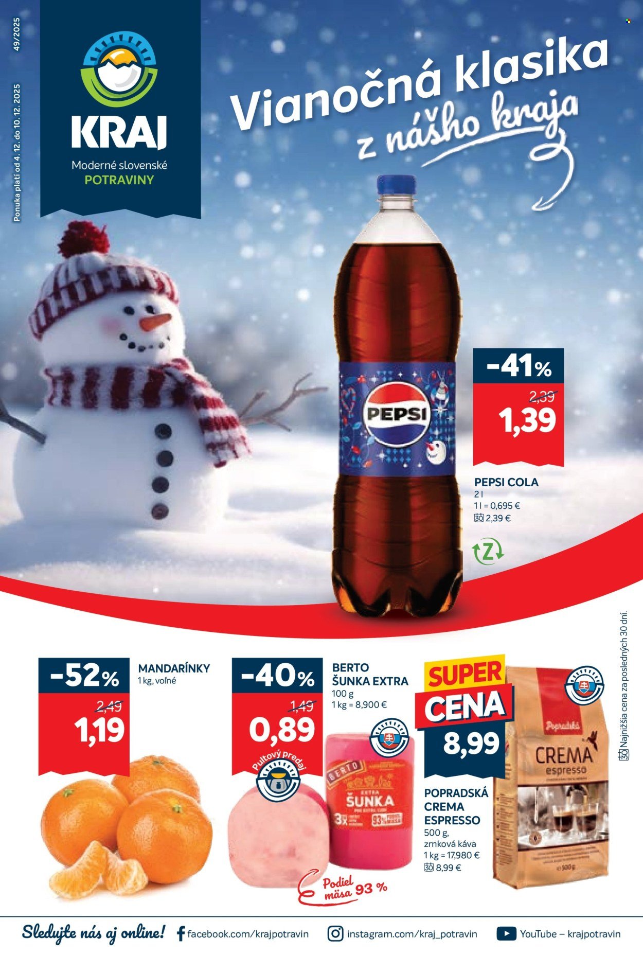 KRAJ leták - Od štvrtka 4.12.2025 (2025-12-04 - 2025-12-10) | 1
