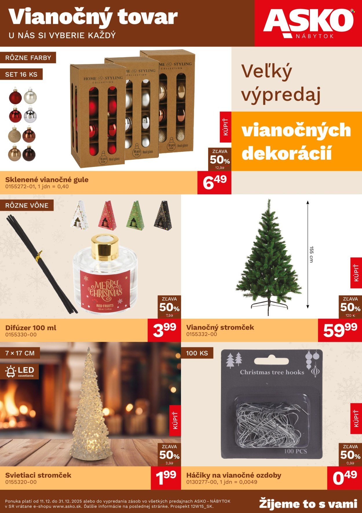 ASKO NÁBYTOK leták - Vianočný leták (2025-12-11 - 2025-12-31) | 1