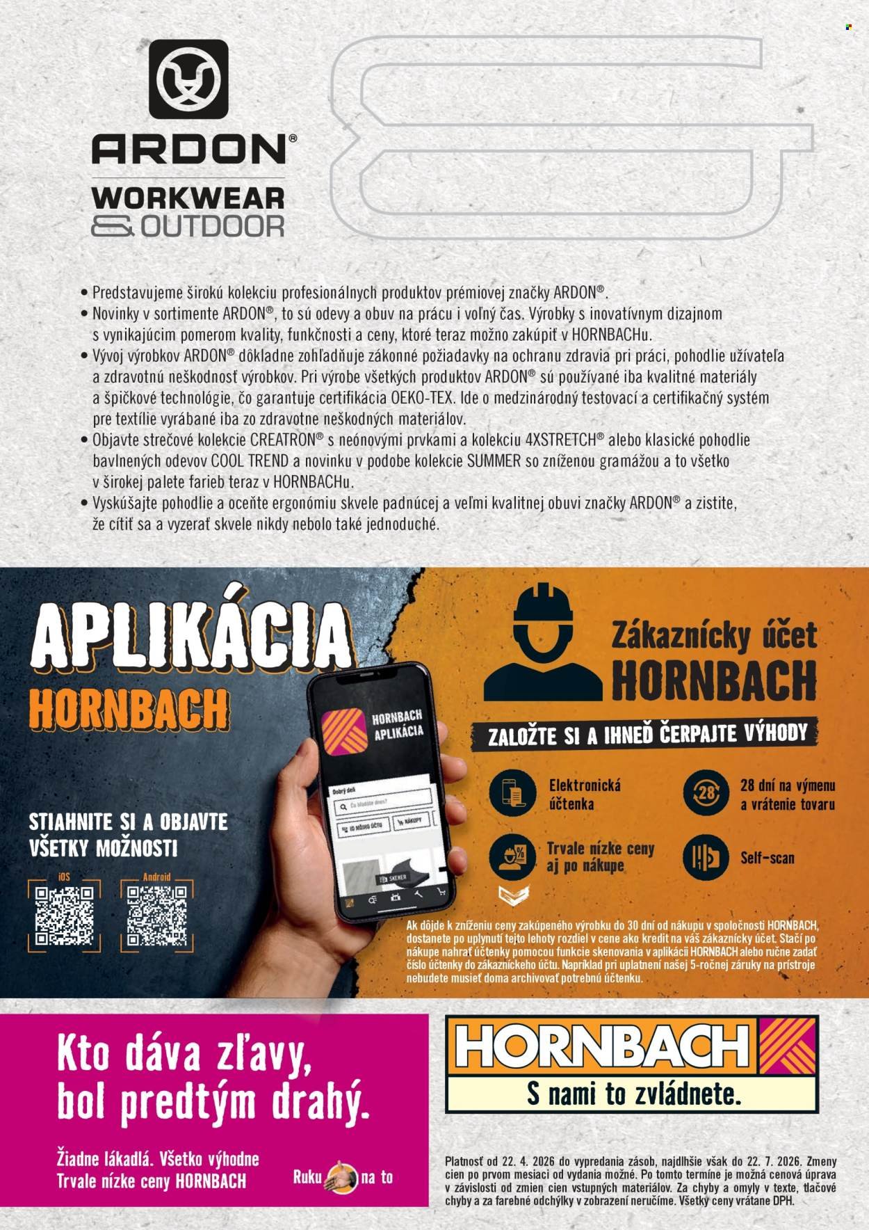HORNBACH leták - Pracovné oblečenie (2026-04-22 - 2026-07-22) | 20