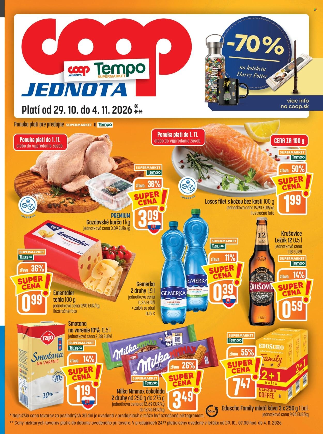 COOP JEDNOTA leták - Od štvrtka 29.10.2026