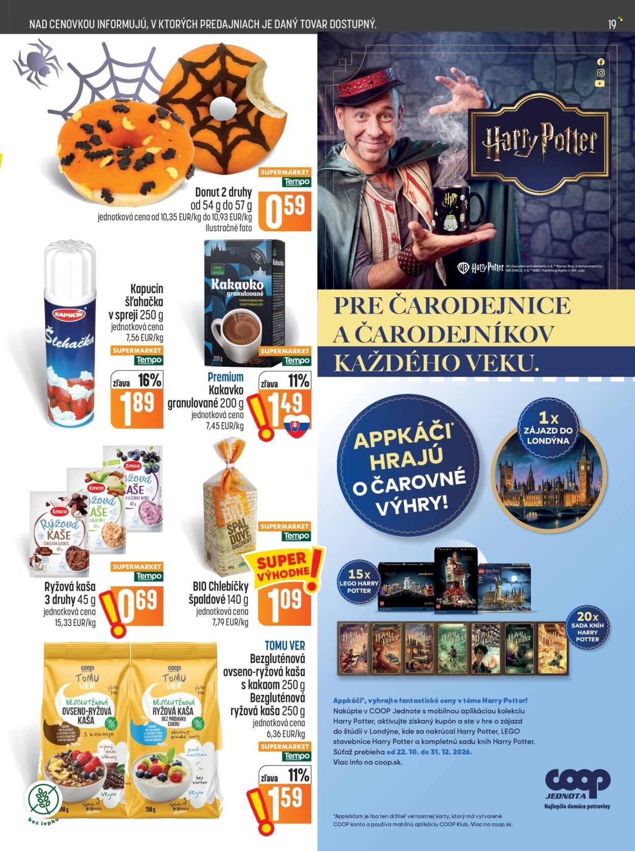 COOP JEDNOTA leták - Od štvrtka 29.10.2026