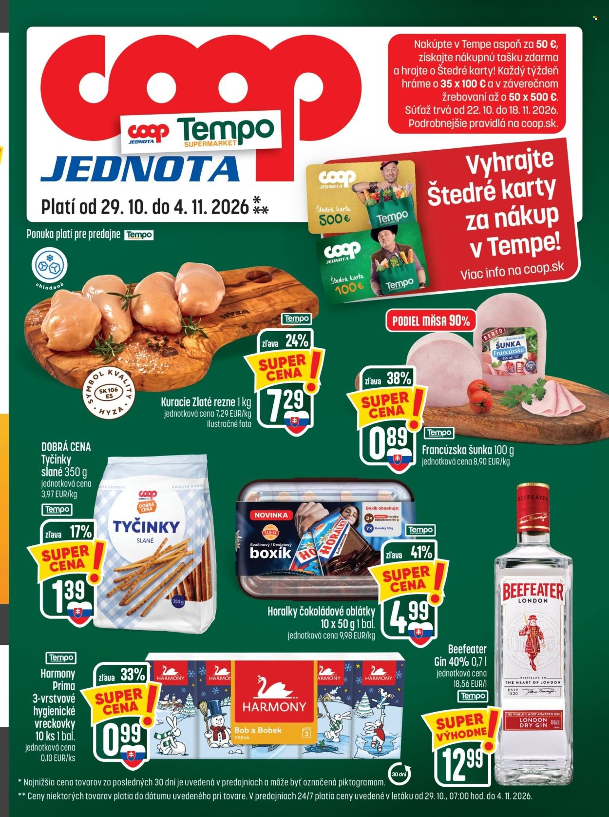 COOP JEDNOTA leták - Od štvrtka 29.10.2026