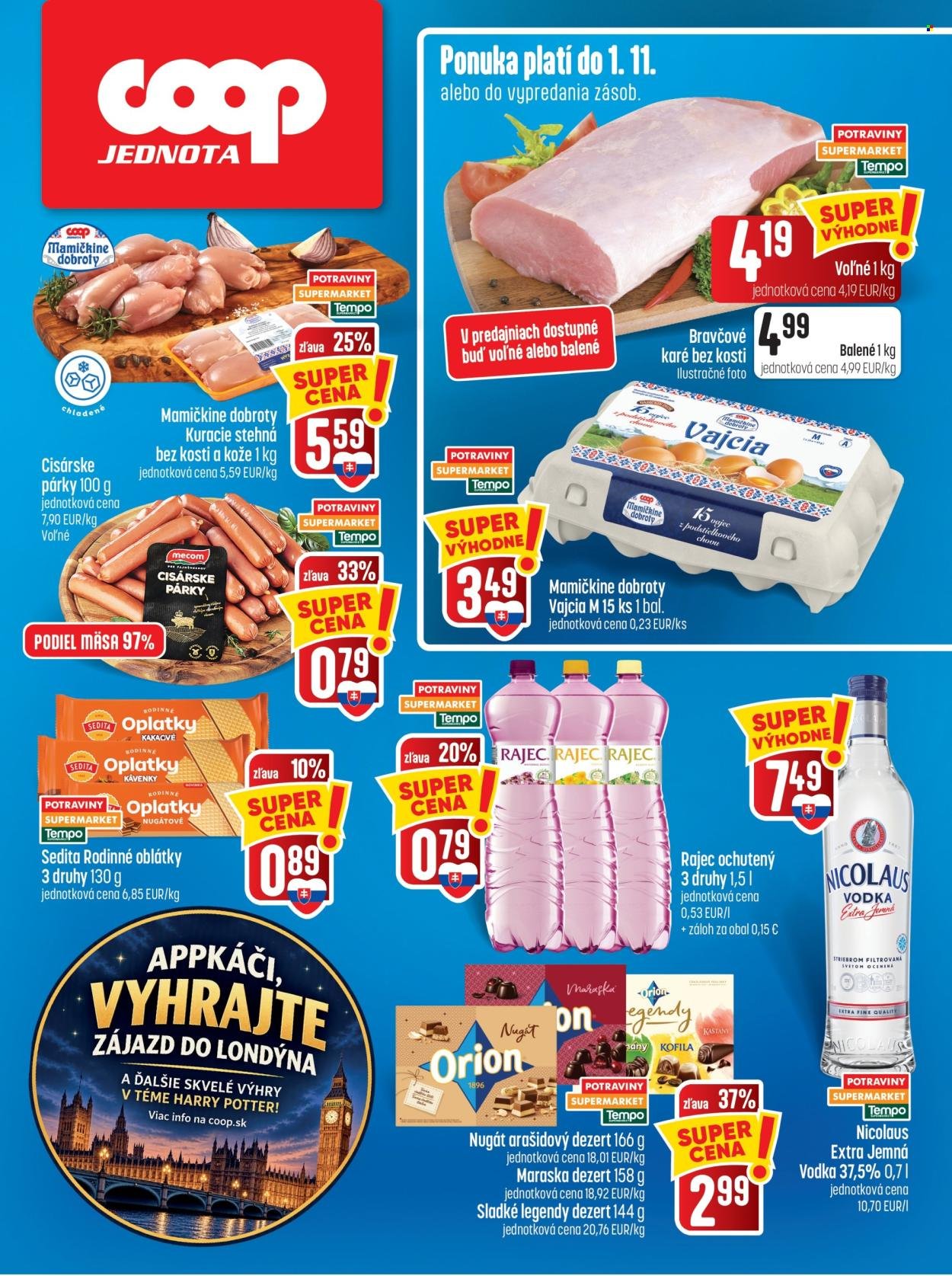 COOP JEDNOTA leták - Od štvrtka 29.10.2026