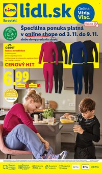 LIDL leták - Online magazín (2025-11-03 - 2025-11-09)