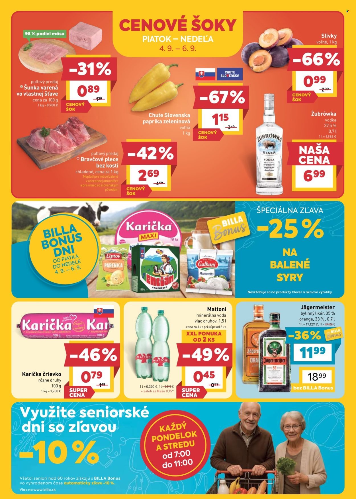 BILLA leták - Od stredy 2.9.2026