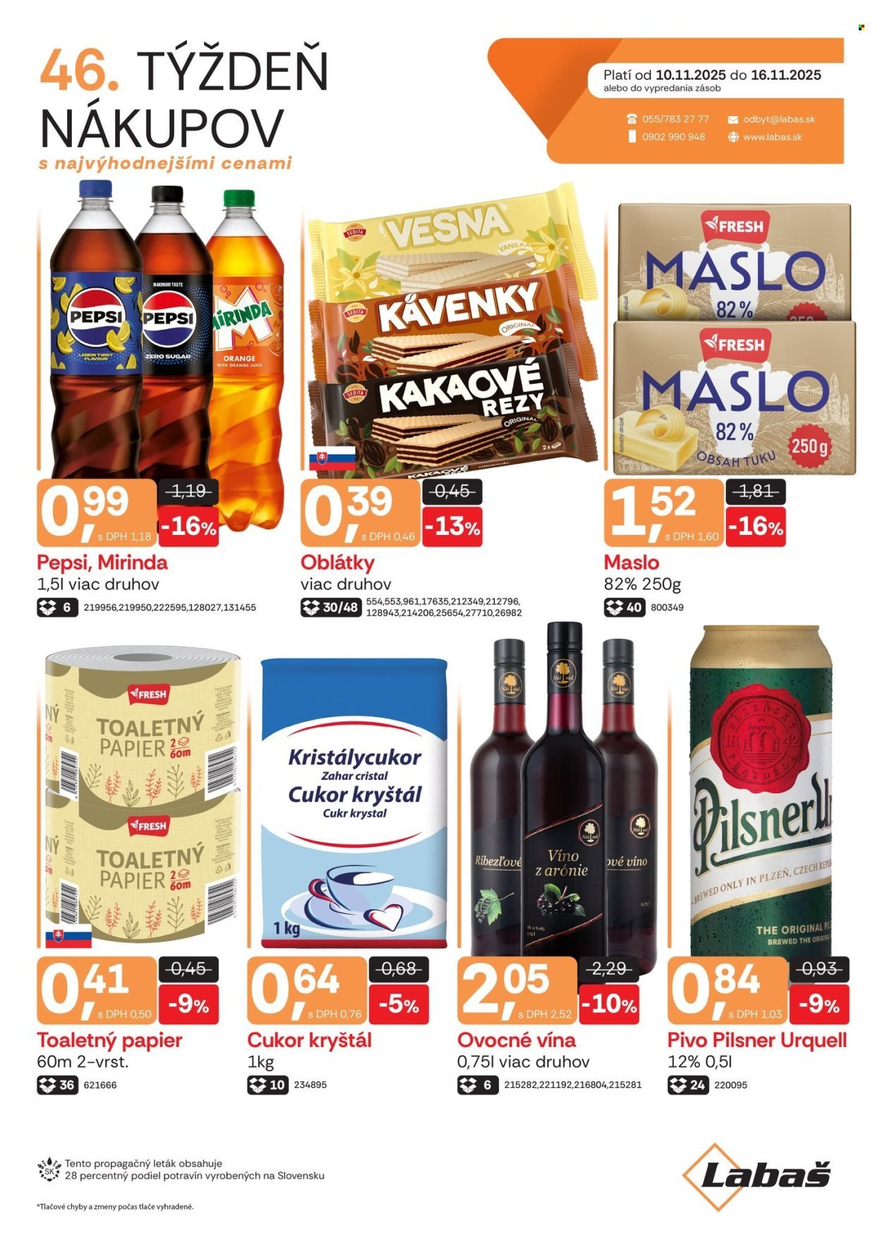 LABAŠ leták - Týždeň nákupov (2025-11-10 - 2025-11-16) | 1