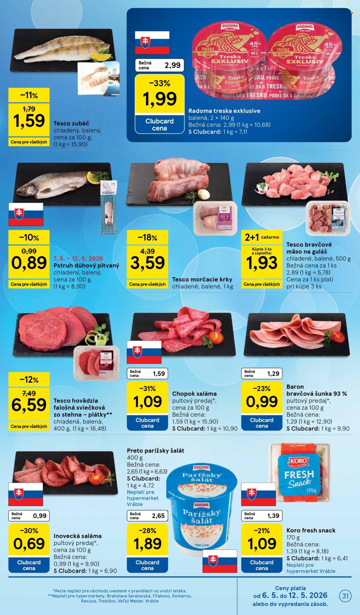 TESCO leták - Od stredy 6.5.2026 (2026-05-06 - 2026-05-12) | 31